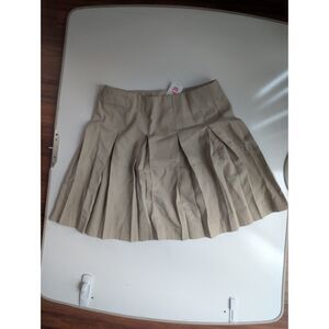 Mills Uniform Co Khaki Box Pleated Skirt Junior Size 9 NWT School Uniform